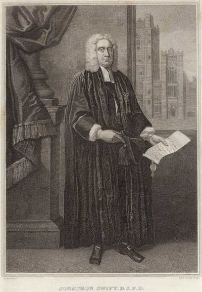Portret Jonathana Swifta autorstwa Francis Bindon