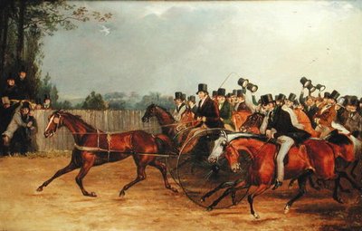 „Nonpareil” kłusem 100 mil na Sunbury Common autorstwa Francis Calcraft Turner