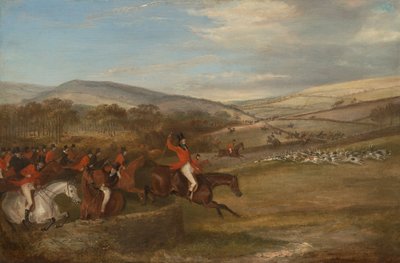 Polowanie na Berkeley, 1842: Full Cry autorstwa Francis Calcraft Turner