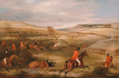 Polowanie na Berkeley, 1842: Pościg autorstwa Francis Calcraft Turner