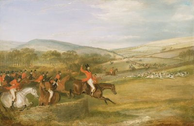 Polowanie na Berkeley, Pełny płacz, 1842 autorstwa Francis Calcraft Turner