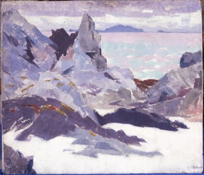 Cathedral Rock, Iona (olej na płótnie) autorstwa Francis Campbell Boileau Cadell