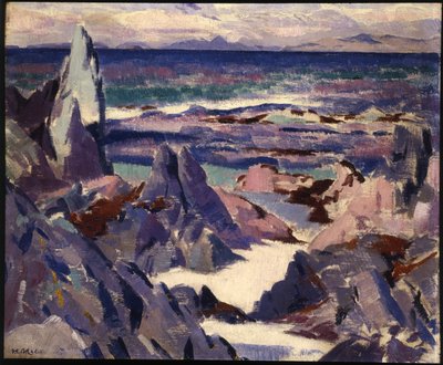 Cathedral Rock, Rhum, z Iony (olej na płótnie) autorstwa Francis Campbell Boileau Cadell