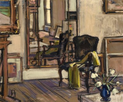 Wnętrze, Regent Terrace, Edynburg, 1932-33 autorstwa Francis Campbell Boileau Cadell