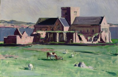 Opactwo Iona od północnego zachodu (olej na płótnie) autorstwa Francis Campbell Boileau Cadell