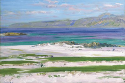 Iona Sound i Ben More (olej na płótnie) autorstwa Francis Campbell Boileau Cadell