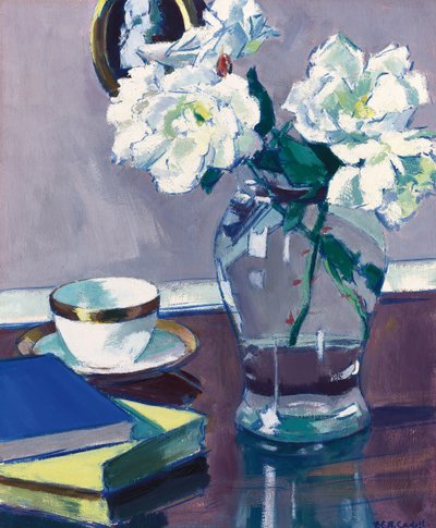 Róże, koniec lat 20. (olej na desce) autorstwa Francis Campbell Boileau Cadell