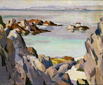 Staffa i Rhum z Iony (olej na płótnie) autorstwa Francis Campbell Boileau Cadell