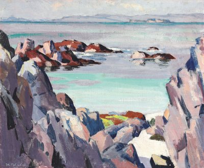 Staffa i Rhum z Iona autorstwa Francis Campbell Boileau Cadell