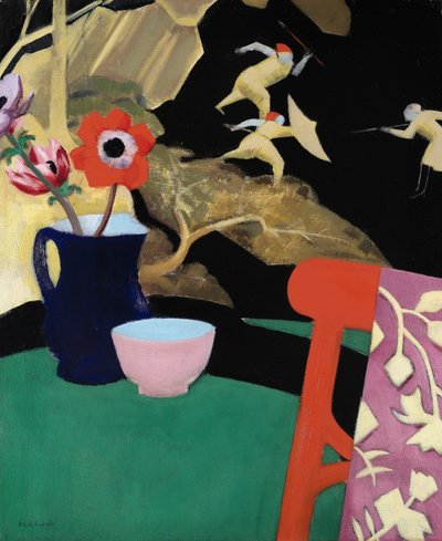Martwa natura z ekranem lakieru autorstwa Francis Campbell Boileau Cadell