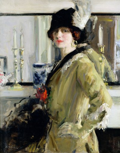 Czarny kapelusz autorstwa Francis Campbell Boileau Cadell