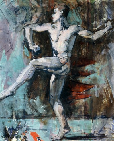 Tancerka (olej na sklejce) autorstwa Francis Campbell Boileau Cadell