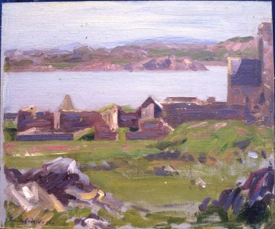 Ruiny Opactwa Iona (olej na płótnie) autorstwa Francis Campbell Boileau Cadell