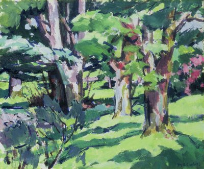 Drzewa w Auchinleck, Ayrshire autorstwa Francis Campbell Boileau Cadell