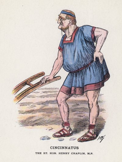 Cincinnatus, The Rt Hon Henry Chaplin (kolor lito) autorstwa Francis Carruthers Gould