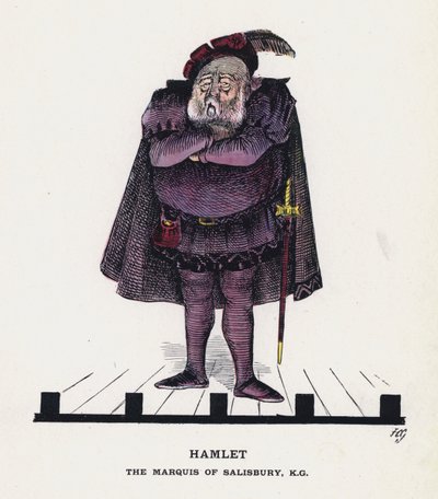Hamlet, markiz Salisbury (kolor lito) autorstwa Francis Carruthers Gould