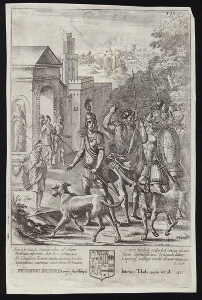 Ewander i Eneasz w Palentium autorstwa Francis Cleyn