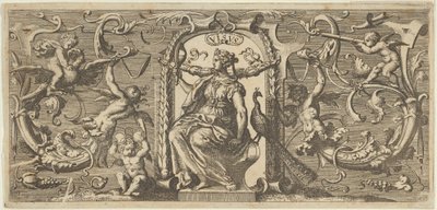 Wzrok Visus, z Five Senses Five Senses, ca. 1655 autorstwa Francis Cleyn