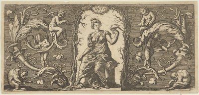 Touch Tactus, z Five Senses Five Senses, ca. 1655 autorstwa Francis Cleyn