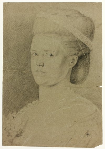 Portret popiersie młodej kobiety autorstwa Francis Cotes