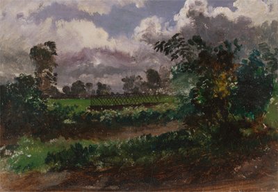 Widok na ogród artysty z jego domu w Exmouth w hrabstwie Devonshire autorstwa Francis Danby