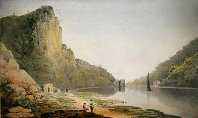 Wąwóz Avon (akwarela na papierze) autorstwa Francis Danby