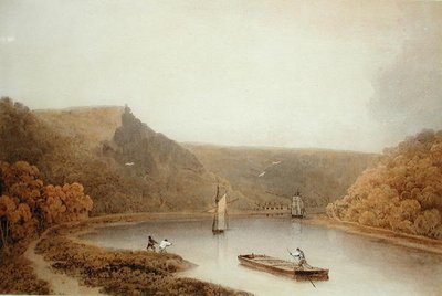Wąwóz Avon koło Bristolu (akwarela na papierze) autorstwa Francis Danby