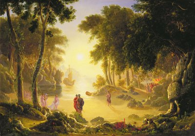 Zaczarowana wyspa (olej na płótnie) autorstwa Francis Danby