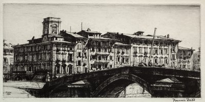 Ponte di Mezzo, Piza autorstwa Francis Dodd