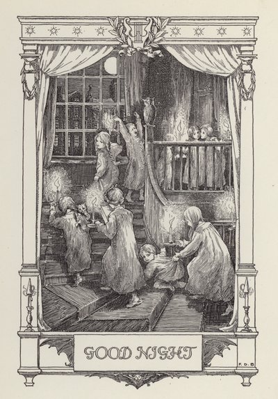 Kolejna książka z wierszami dla dzieci: Dobranoc (litho) autorstwa Francis Donkin Bedford