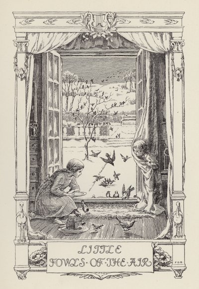 Kolejna książka z wierszami dla dzieci: Little Fowls of the Air (litho) autorstwa Francis Donkin Bedford