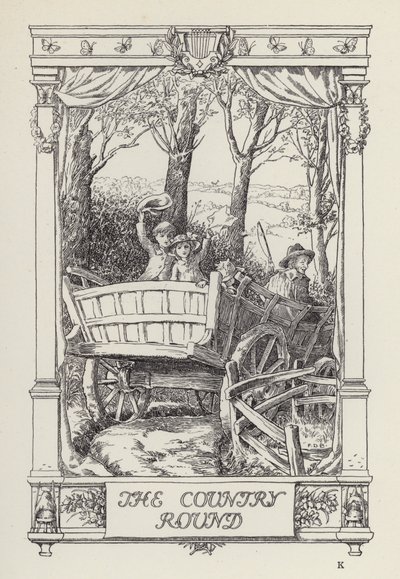 Kolejna książka z wierszami dla dzieci: The Country Round (litho) autorstwa Francis Donkin Bedford