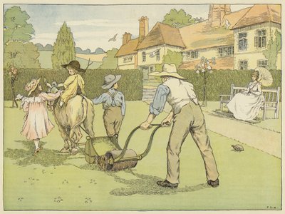 Ogrodnik (druk kolorowy) autorstwa Francis Donkin Bedford