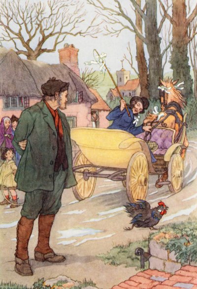 Ilustracja do Świerszcza na ognisku autorstwa Charlesa Dickensa (kolorowa litografia) autorstwa Francis Donkin Bedford