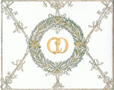 Projekt okładki wewnętrznej z książki The Magic Fishbone wydanej przez Warne  Co, ok. 1940 r. (kolorowa litografia) autorstwa Francis Donkin Bedford