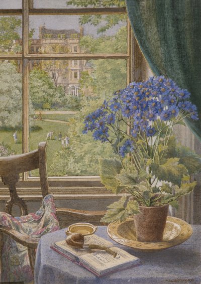 Ladbroke Square z mojego studia (akwarela na papierze) autorstwa Francis Donkin Bedford