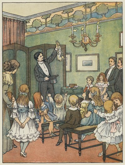 Londyn: The Party (kolorowa litografia) autorstwa Francis Donkin Bedford