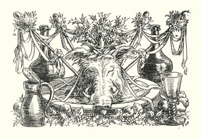 Wesoła Anglia: Lord of Misrule (litografia) autorstwa Francis Donkin Bedford