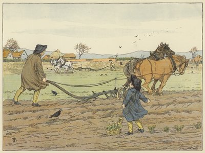 Oracz (kolorowa litografia) autorstwa Francis Donkin Bedford