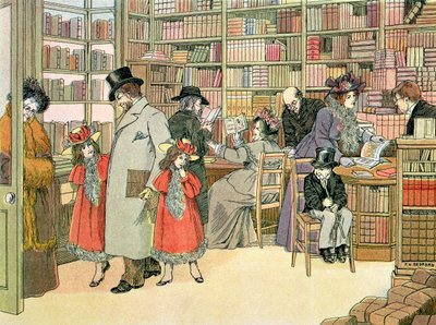Księgarnia, z "Księgi sklepów autorstwa Francis Donkin Bedford