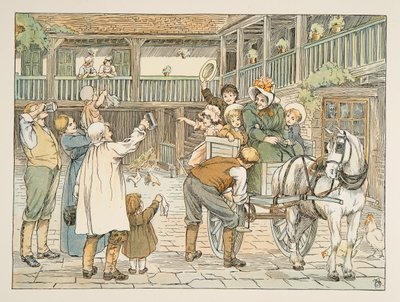 Ostler, od Four and Twenty Toilers, wyd. 1900 (kolorowa litografia) autorstwa Francis Donkin Bedford