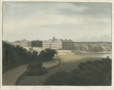 Manufaktura Soho: akwarela z konturem pióra i [koniec XVIII w.] autorstwa Francis Eginton