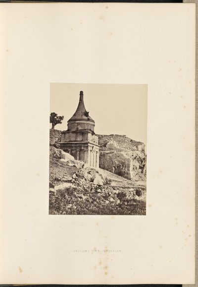 Grób Absaloma, Jerozolima autorstwa Francis Frith