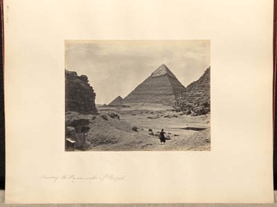 Wśród piramid Geezeh autorstwa Francis Frith