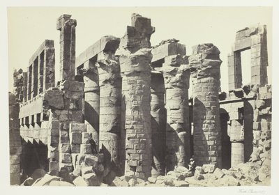 Hall of Columns, Karnac autorstwa Francis Frith