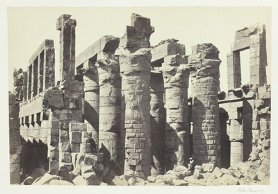 Sala Kolumnowa, Karnac, 1857. autorstwa Francis Frith