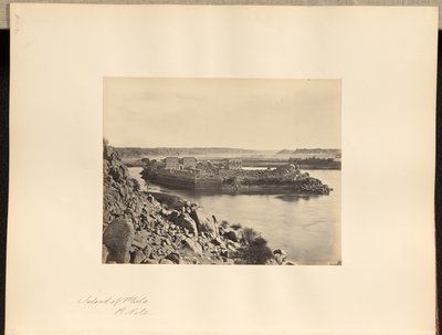 Wyspa Philae, R. Nil autorstwa Francis Frith