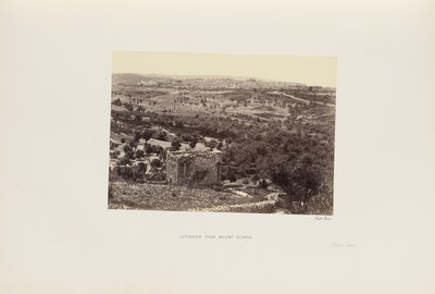 Jerozolima z góry Scopus autorstwa Francis Frith