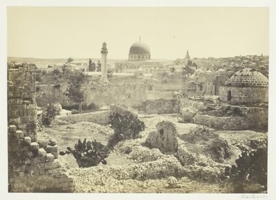 Jerozolima z muru miejskiego, 1857. autorstwa Francis Frith
