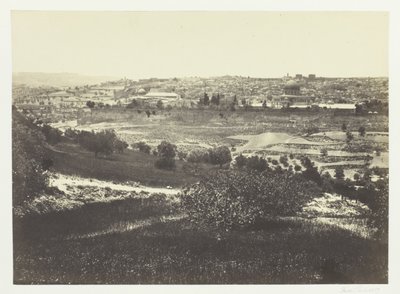 Jerozolima z Góry Oliwnej, nr 1 autorstwa Francis Frith